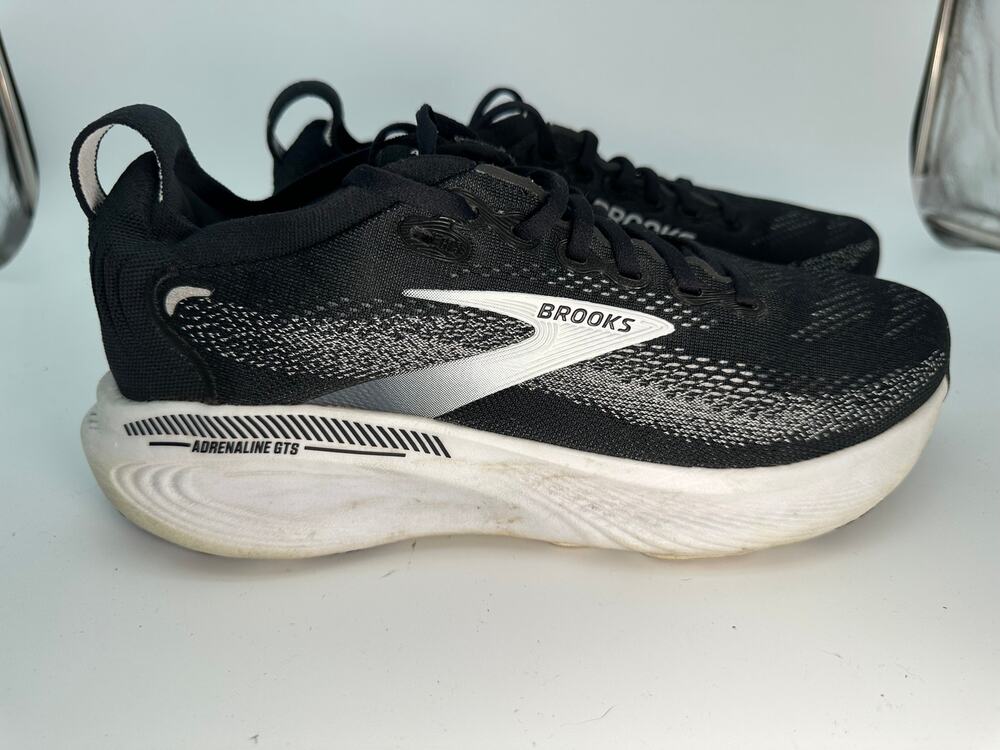 Brooks Adrenaline GTS 25 1104542E090 Athletic Shoes Men's 9.5 Black Mesh Running